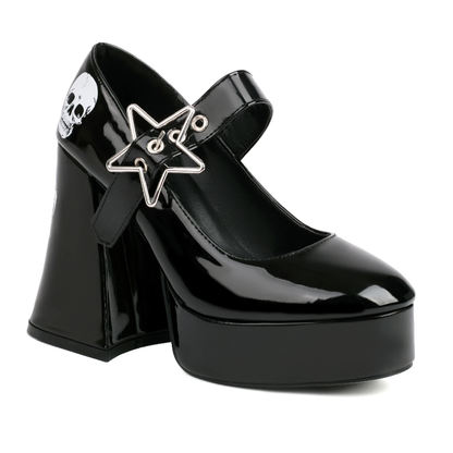 Funki Findz | Shoes | Women's Star Buckle Chunky Platforms