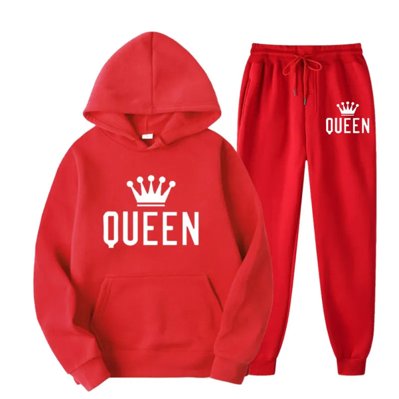 Funki Findz | Activewear | Unisex King Queen Hooded Sweat Suits
