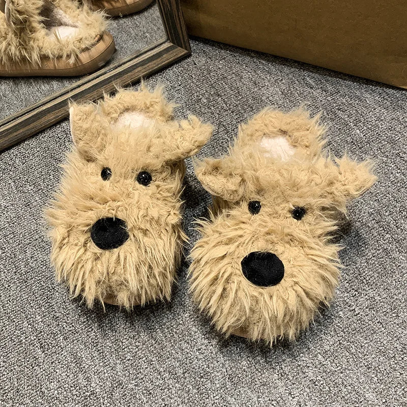 Funki Findz | Shoes | Women's Cute Shaggy Dog Slippers