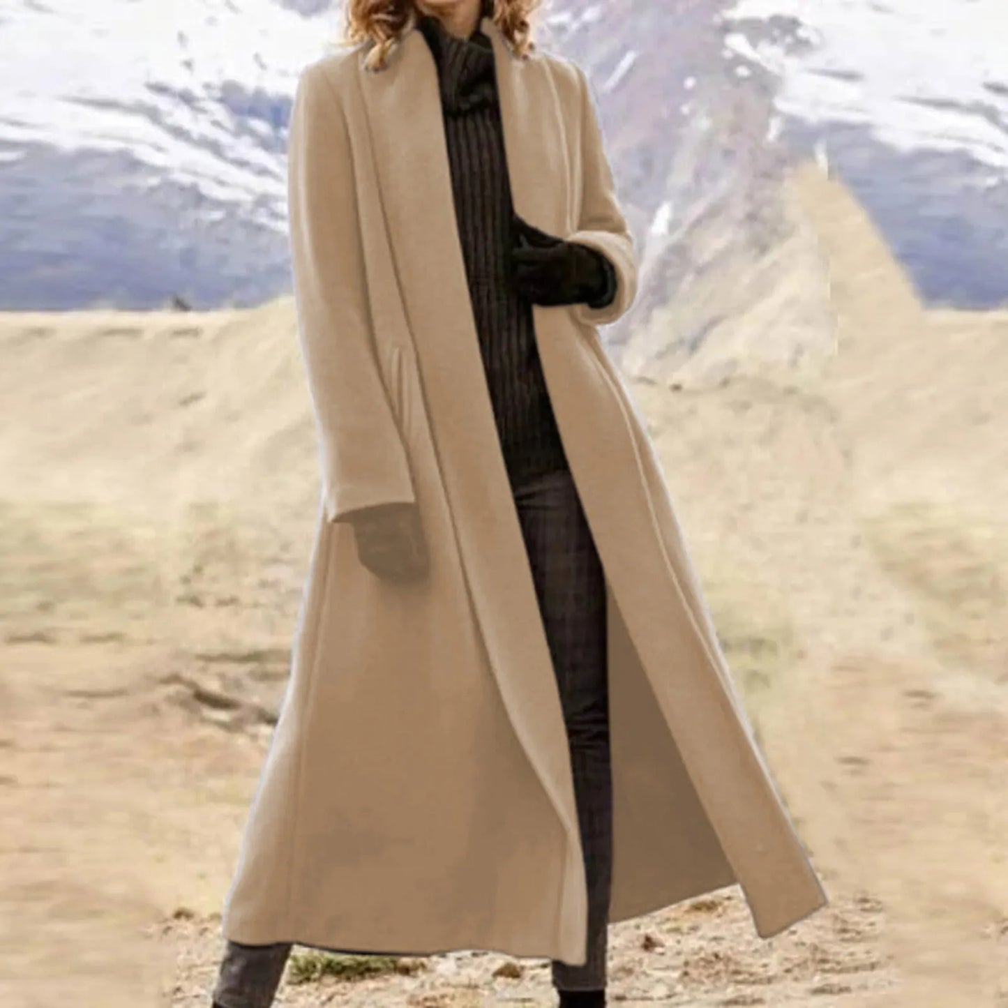 Funki Findz | Jackets | Women's Long Woolen Cardigan Coat