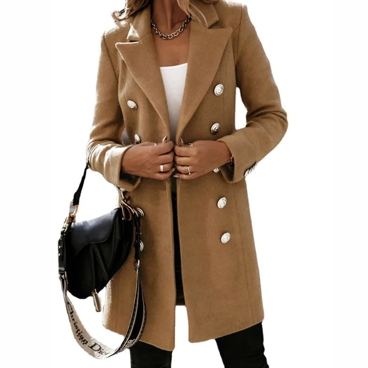 Funki Findz | Jackets | Women's Suit Collar Double Breast Coats