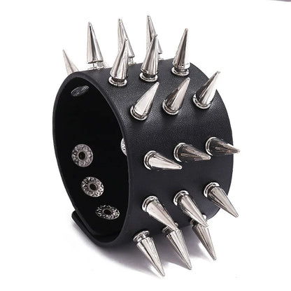 Funki Findz | Bracelets | Unisex Wide Cuff Goth Bracelet