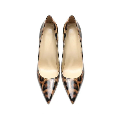 Funki Findz | Shoes | Women's Patent Leather Leopard Stilettos