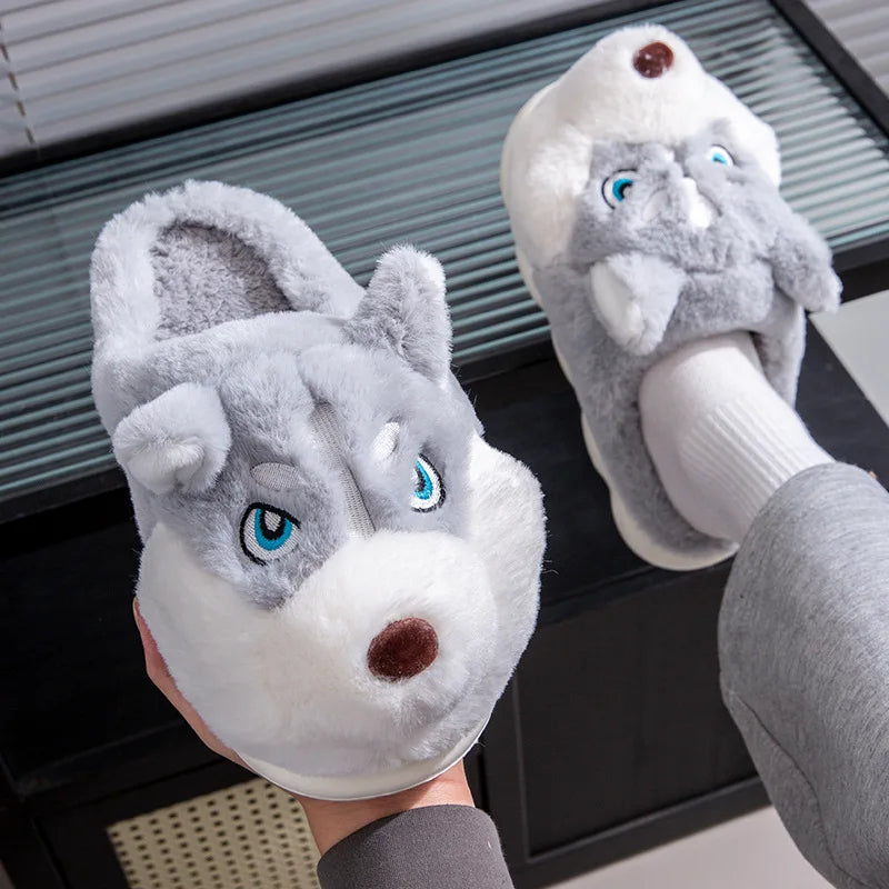 Funki Findz | Shoes | Women's Cute Alaskan Dog Warm Slippers