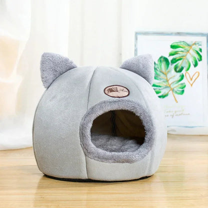 Funki Findz | Pet Beds | Cat Beds | Cozy Sweet Pink Cave House