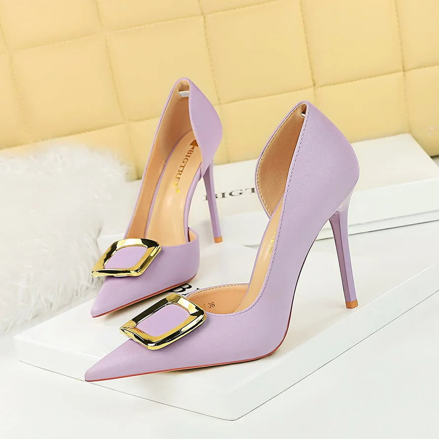 Funki Findz | Shoes | Women's Square Buckle Cut Out Pumps