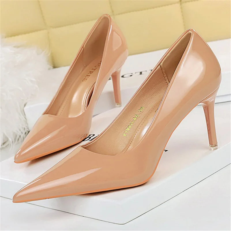 Funki Findz | Shoes | Women's Formal Mid-Heel Nude Scarpins