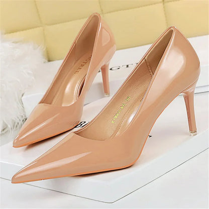 Funki Findz | Shoes | Women's Formal Mid-Heel Nude Scarpins