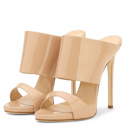 Funki Findz | Shoes | Women's Stylish Metallic High Heel Slides