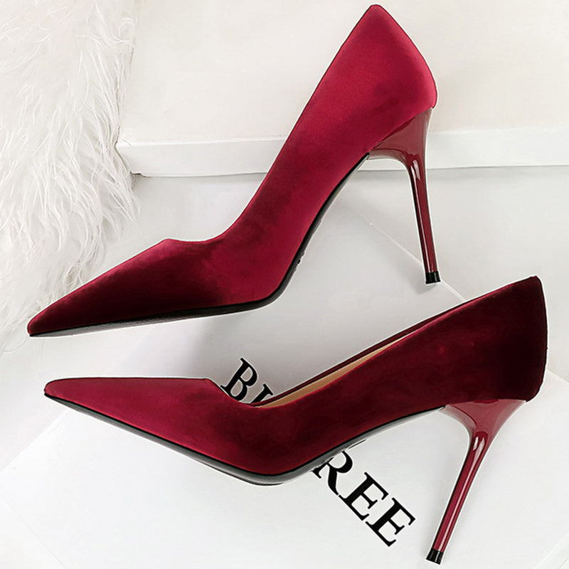 Funki Findz | Shoes | Women's Suede Fashion High Heel Stiletto
