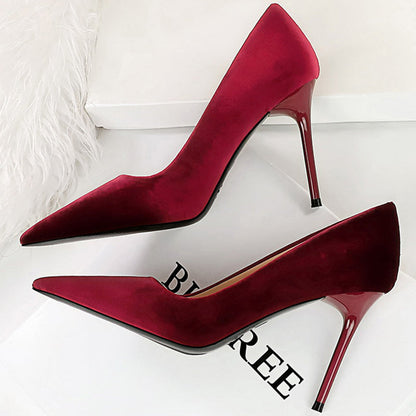 Funki Findz | Shoes | Women's Suede Fashion High Heel Stiletto