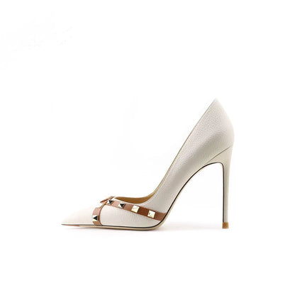 Funki Findz | Shoes | Women's Luxury Leather Rivet Stilettos