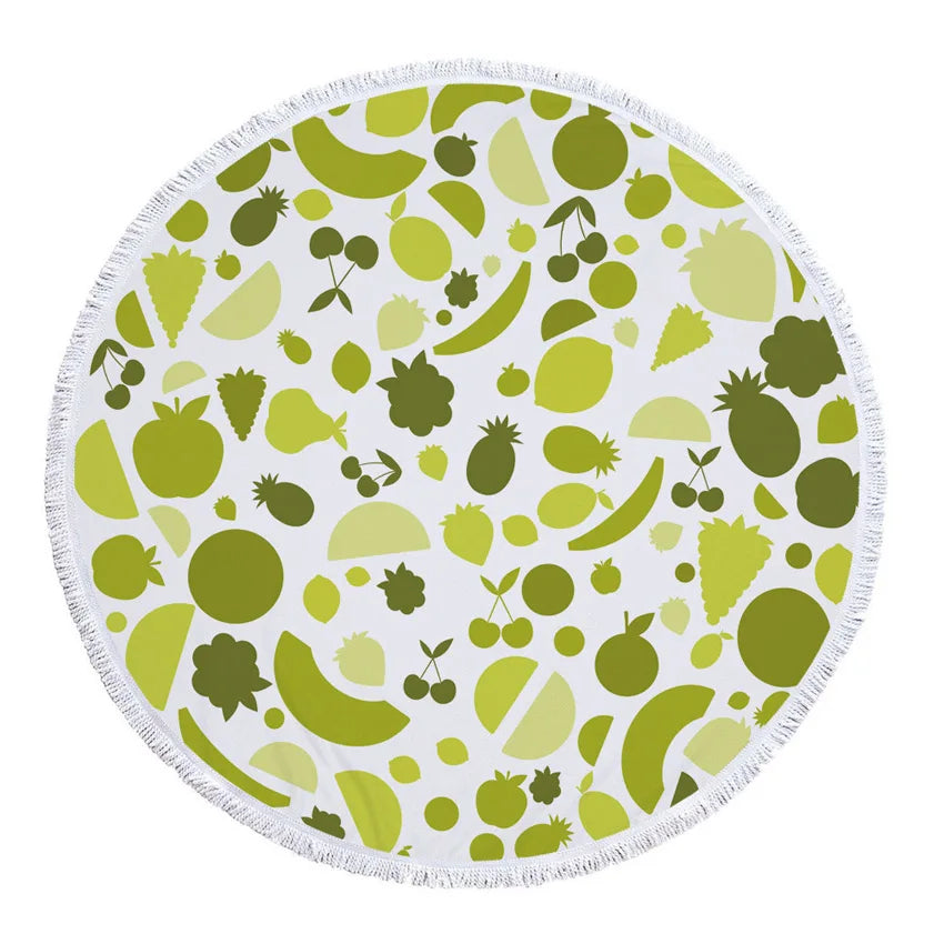 Funki Findz | Beach Mats | Fruit Printed Beach Mat Towel Throw