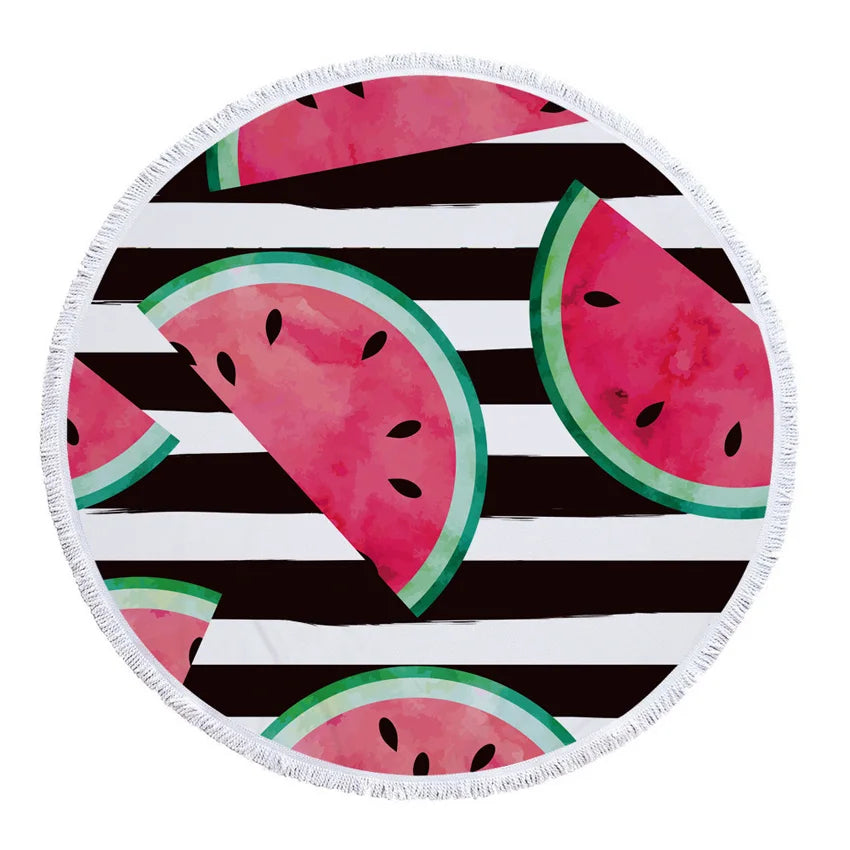 Funki Findz | Beach Mats | Fruit Printed Beach Mat Towel Throw