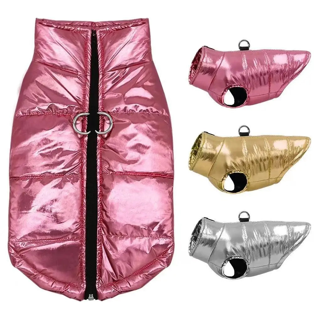 Funki Findz | Dog Jackets | Gold Fluro Zip Up Vest | Dog Harness