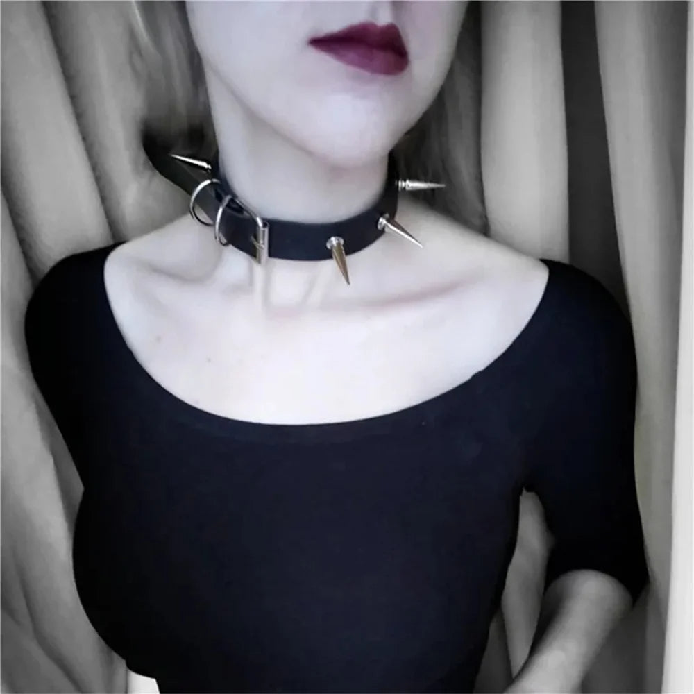 Funki Findz | Necklaces | Women's Spike Collar Gothic Necklace