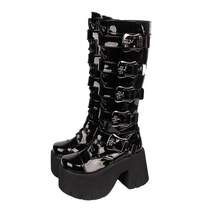 Funki Findz | Boots | Women's Harajuku Wide Buckle Boots