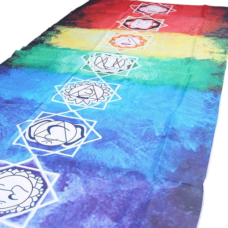 Funki Findz | Wall Hangings | Rainbow Chakra Yoga Mat