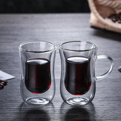 Funki Findz | Cups | Glass Double Wall Insulated Expresso Cups