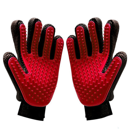 Funki Findz | Pet Grooming Gloves | De-shedding Gloves 2 Pcs