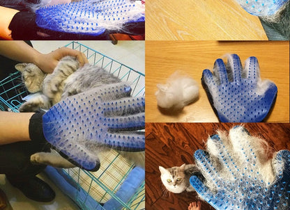 Funki Findz | Pet Grooming Gloves | De-shedding Gloves 2 Pcs