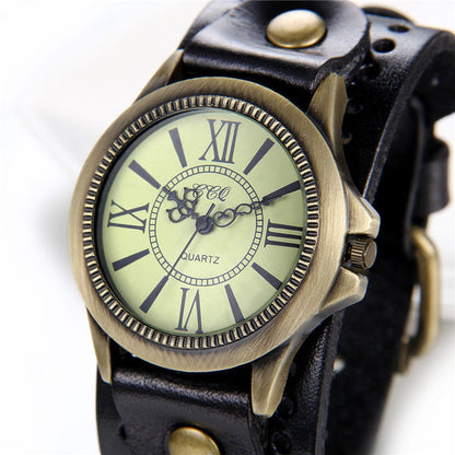 Funki Findz | Watches | Men's Steampunk Goth Style Wide Watch