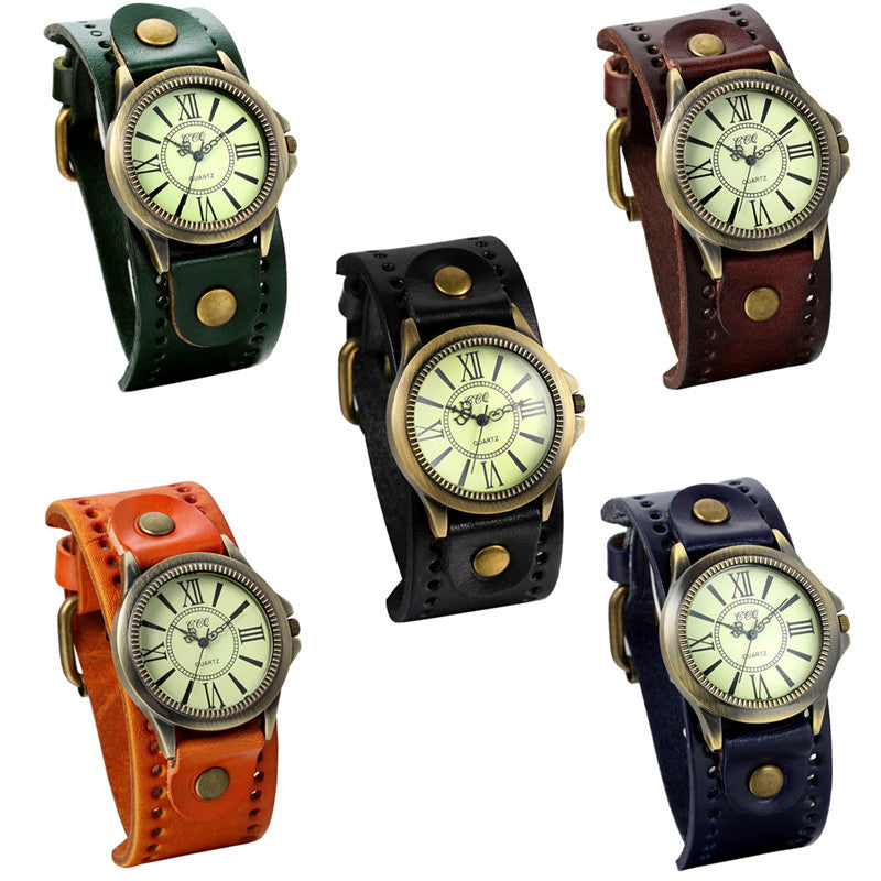 Funki Findz | Watches | Men's Steampunk Goth Style Wide Watch