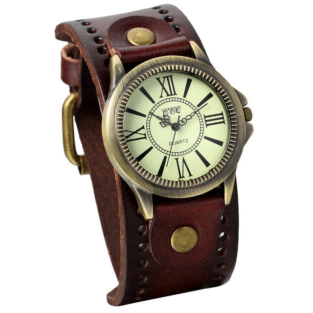 Funki Findz | Watches | Men's Steampunk Goth Style Wide Watch