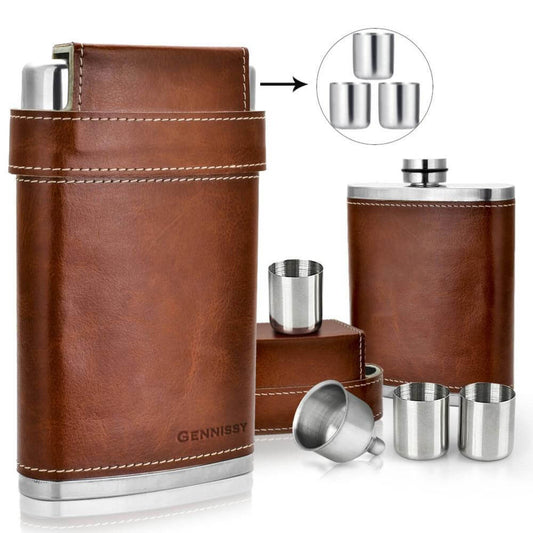 Funki Findz | Hip Flask | Gennissy 8oz Portable Whisky Hip Flask
