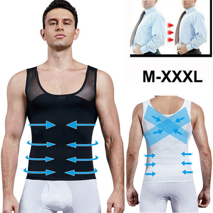 Funki Findz | Shapewear | Men's Chest Waist Compression Vest