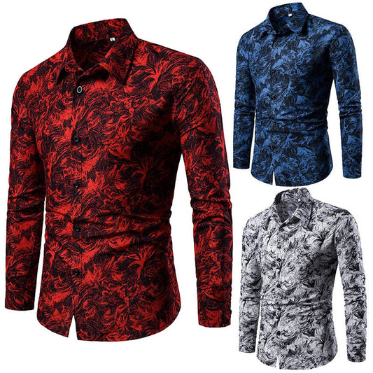 Funki Findz | Shirts | Men's Long Sleeved Dress Shirt | Slim Fit