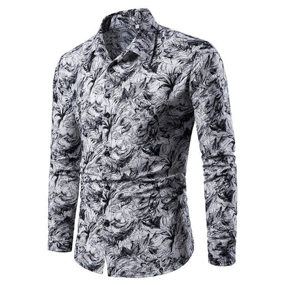Funki Findz | Shirts | Men's Long Sleeved Dress Shirt | Slim Fit