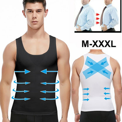 Funki Findz | Shapewear | Men's Slimming Singlet Body Shaper