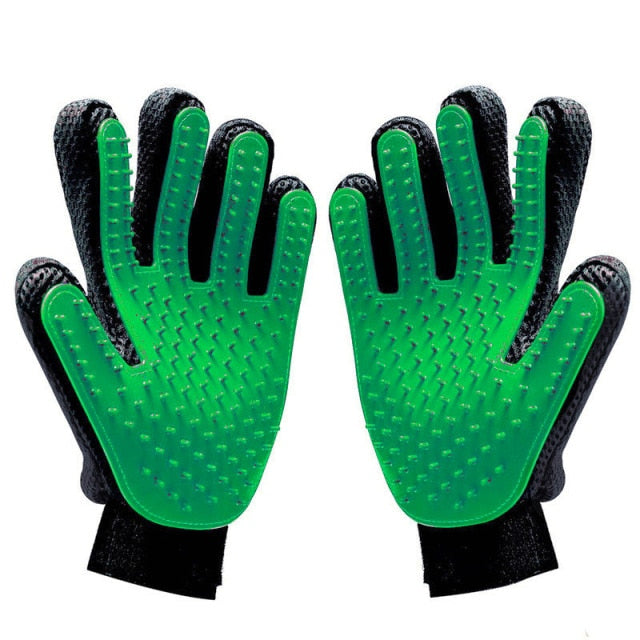Funki Findz | Pet Grooming Gloves | De-shedding Gloves 2 Pcs