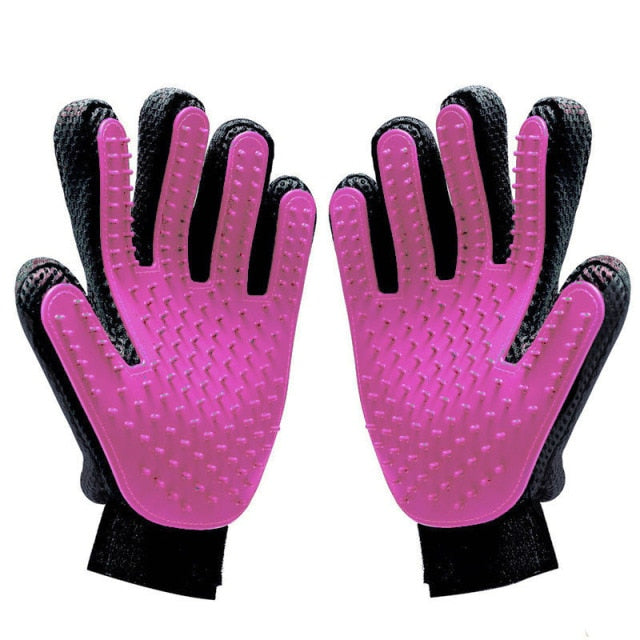 Funki Findz | Pet Grooming Gloves | De-shedding Gloves 2 Pcs