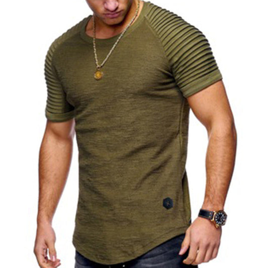Funki Findz | Shirts | Men's Pleated Raglan Sleeve T-Shirt | Gym