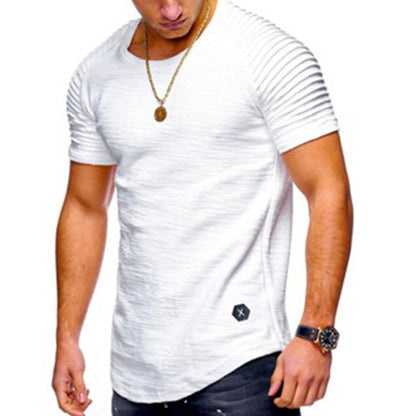 Funki Findz | Shirts | Men's Pleated Raglan Sleeve T-Shirt | Gym
