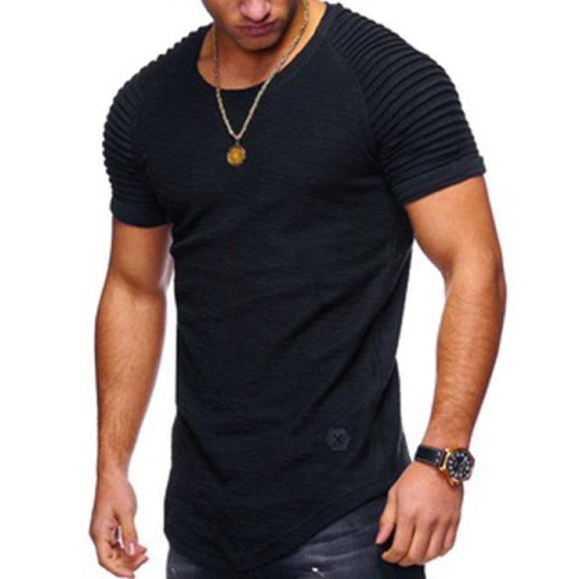 Funki Findz | Shirts | Men's Pleated Raglan Sleeve T-Shirt | Gym