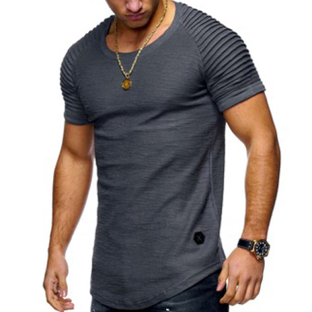 Funki Findz | Shirts | Men's Pleated Raglan Sleeve T-Shirt | Gym