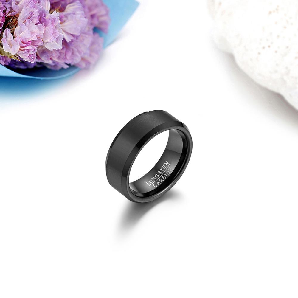 Funki Findz | Rings | Unisex Black Tungsten Wedding Band