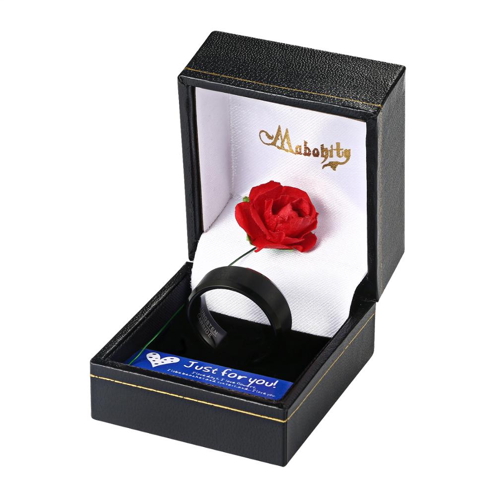 Funki Findz | Rings | Unisex Black Tungsten Wedding Band