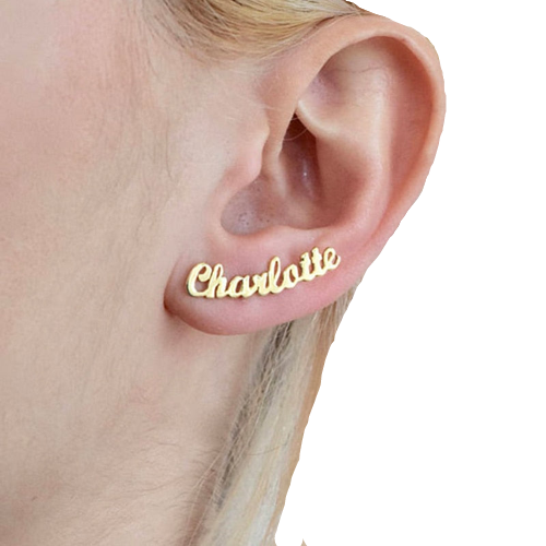 Funki Findz | Earrings | Custom Name Stainless Steel Earrings