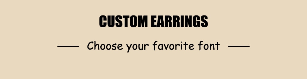Funki Findz | Earrings | Custom Name Stainless Steel Earrings