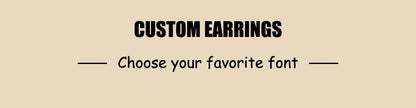 Funki Findz | Earrings | Custom Name Stainless Steel Earrings