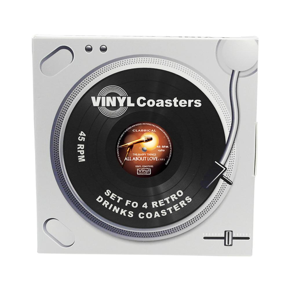 Funki Findz | Coasters | Vinyl Retro Record Coasters 6 Pcs Set