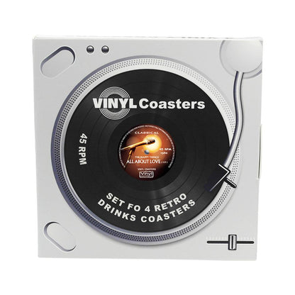 Funki Findz | Coasters | Vinyl Retro Record Coasters 6 Pcs Set
