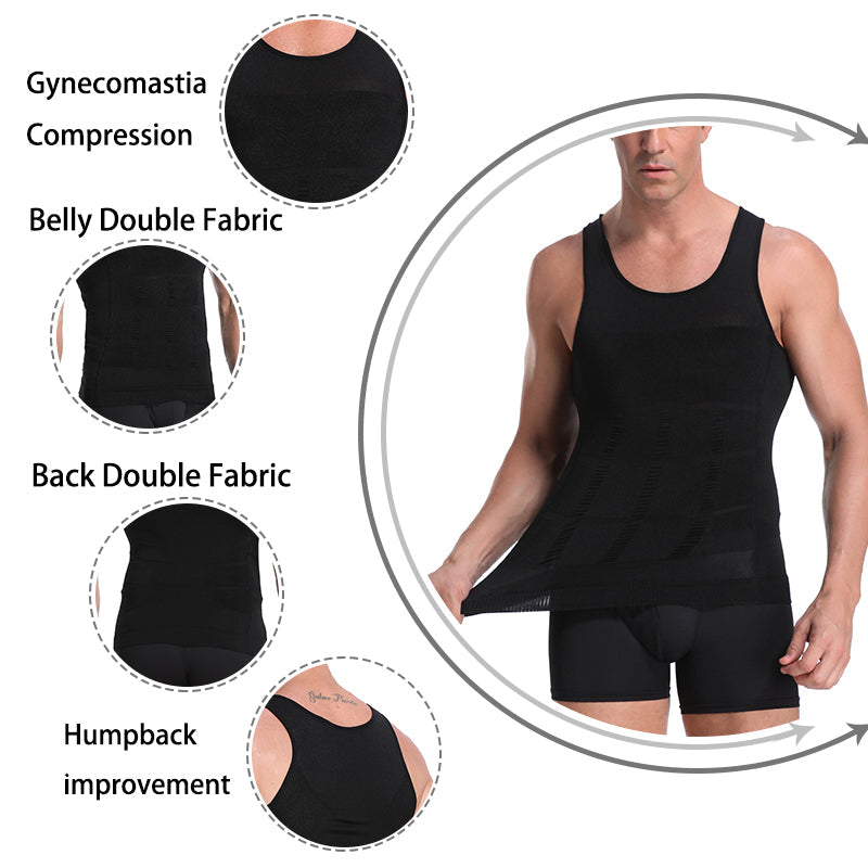 Funki Findz | Shapewear | Men Gynecomastia Compression Shirt