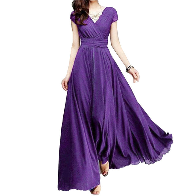 Funki Findz | Dresses | Women's High Waist Maxi Evening Dress