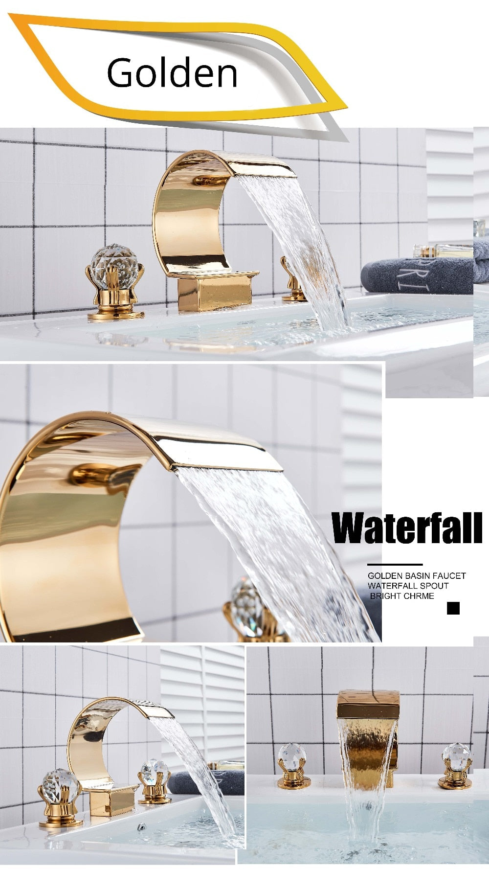 Funki Findz | Faucets | Bath Taps | Luxurious Waterfall Basin Faucet