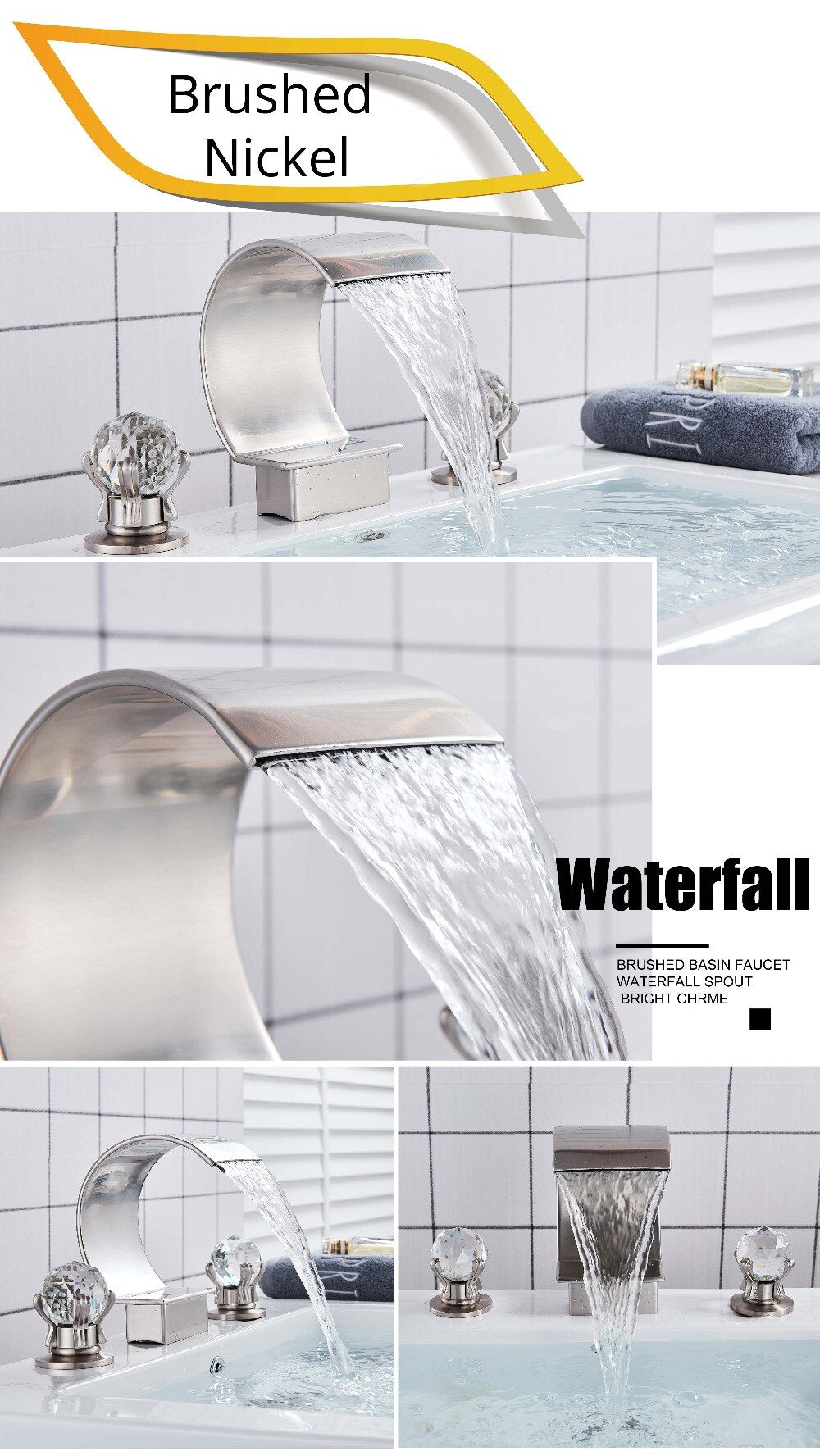 Funki Findz | Faucets | Bath Taps | Luxurious Waterfall Basin Faucet
